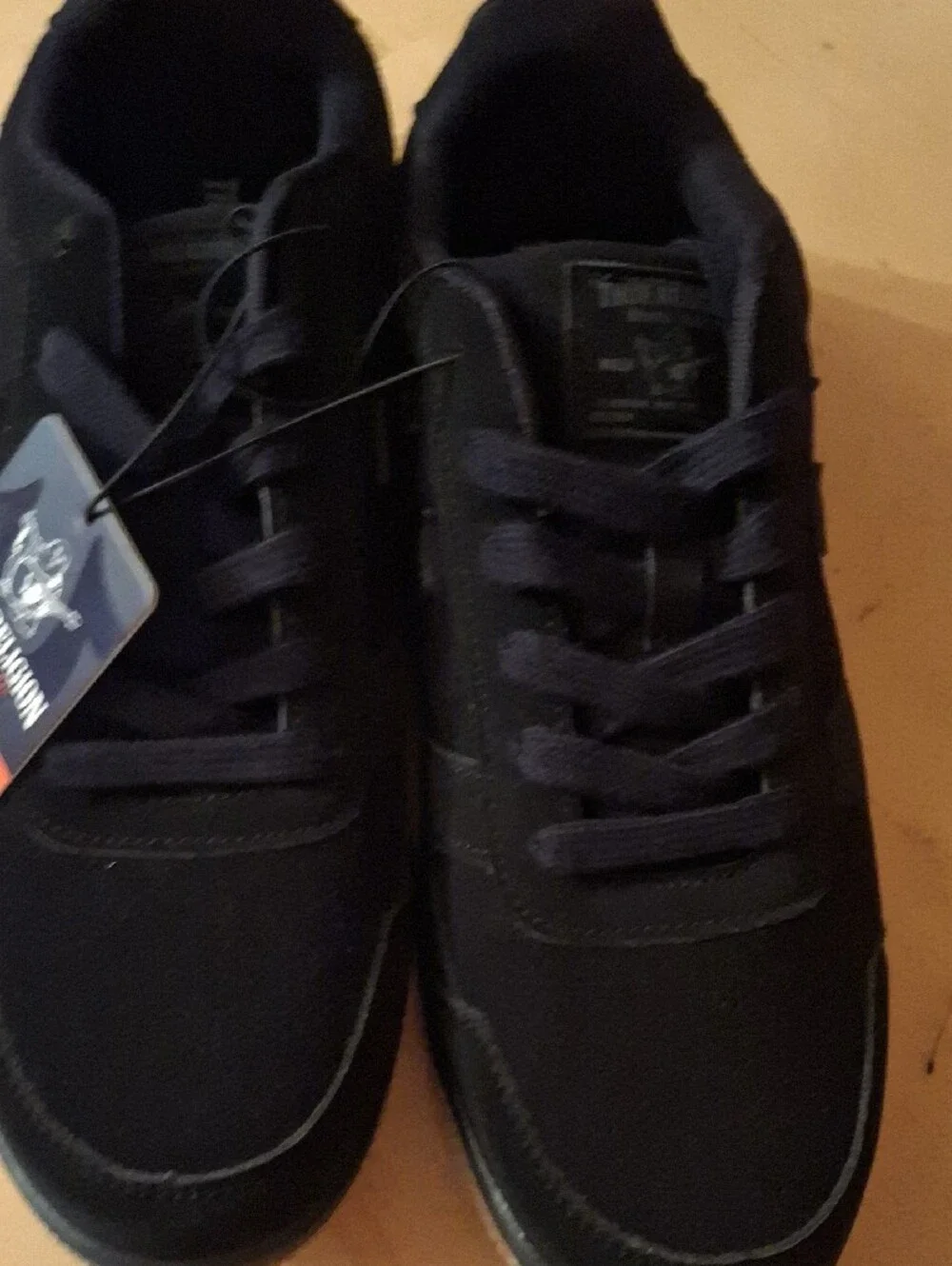 True Religion Men’s Black Low-Top Sneakers with Subtle Logo